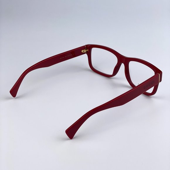 🔥  Gucci GG1141O 006 Eyeglasses Red Square Men - Picture 7 of 10
